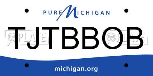 TJTBBOB Michigan License Plate