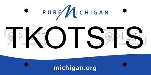 TKOTSTS Michigan License Plate