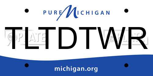 TLTDTWR Michigan License Plate