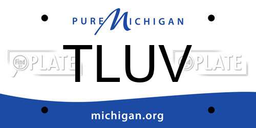TLUV Michigan License Plate