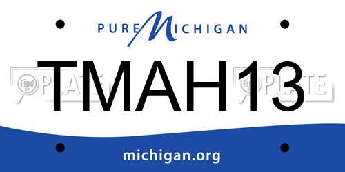 TMAH13 Michigan License Plate