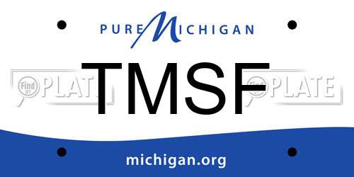 TMSF Michigan License Plate