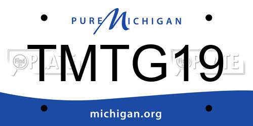 TMTG19 Michigan License Plate