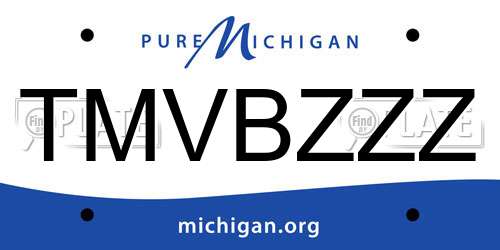 TMVBZZZ Michigan License Plate