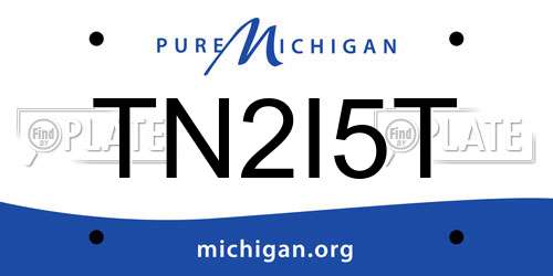 TN2I5T Michigan License Plate