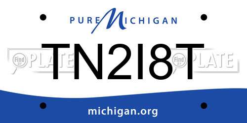 TN2I8T Michigan License Plate
