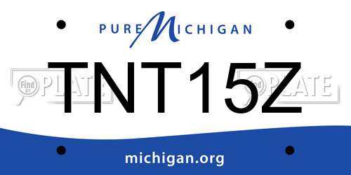 TNT15Z Michigan License Plate