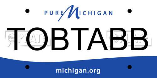 TOBTABB Michigan License Plate