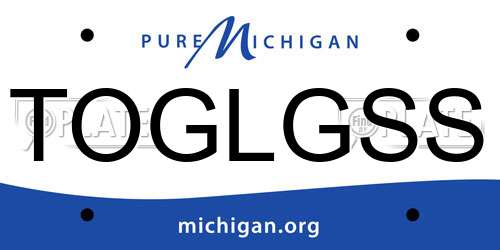 TOGLGSS Michigan License Plate