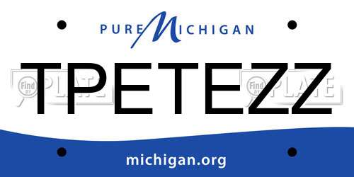 TPETEZZ Michigan License Plate