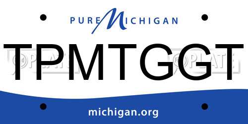 TPMTGGT Michigan License Plate