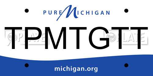 TPMTGTT Michigan License Plate
