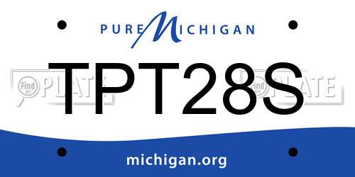 TPT28S Michigan License Plate