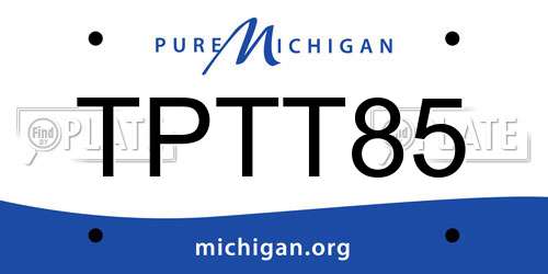 TPTT85 Michigan License Plate