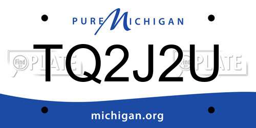 TQ2J2U Michigan License Plate