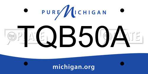 TQB50A Michigan License Plate