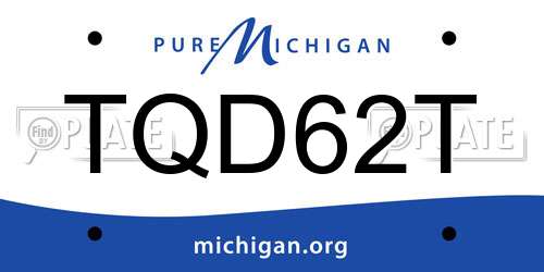 TQD62T Michigan License Plate