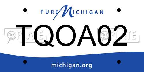 TQOA02 Michigan License Plate