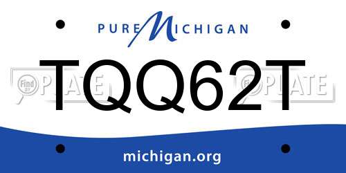 TQQ62T Michigan License Plate