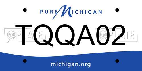 TQQA02 Michigan License Plate