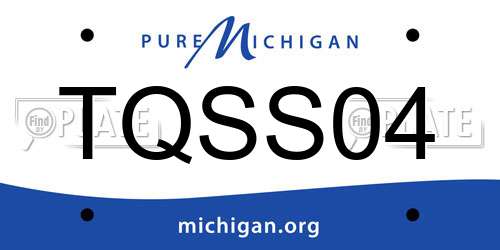 TQSS04 Michigan License Plate