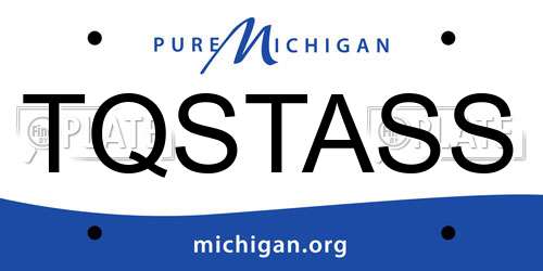 TQSTASS Michigan License Plate