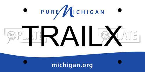 TRAILX Michigan License Plate