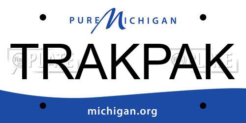 TRAKPAK Michigan License Plate