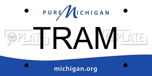 TRAM Michigan License Plate