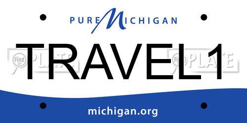 TRAVEL1 Michigan License Plate