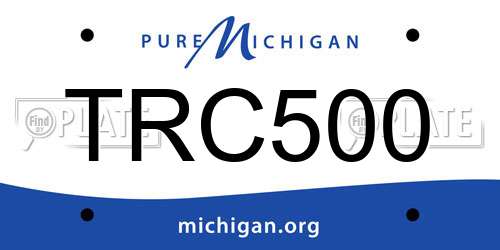 TRC500 Michigan License Plate