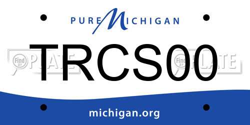 TRCS00 Michigan License Plate