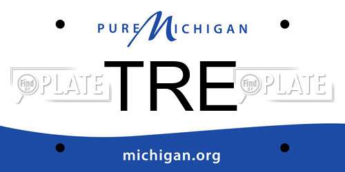 TRE Michigan License Plate