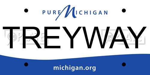 TREYWAY Michigan License Plate