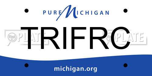TRIFRC Michigan License Plate