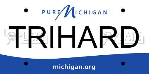 TRIHARD Michigan License Plate