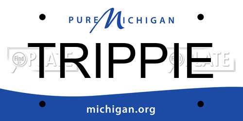 TRIPPIE Michigan License Plate