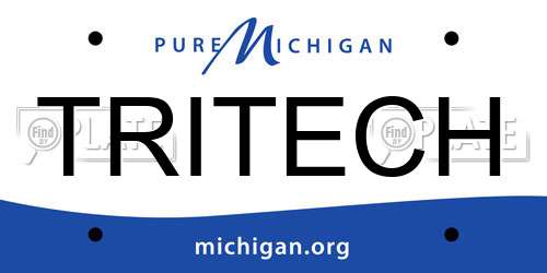 TRITECH Michigan License Plate