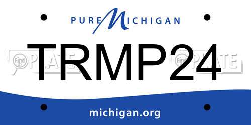 TRMP24 Michigan License Plate