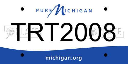 TRT2008 Michigan License Plate