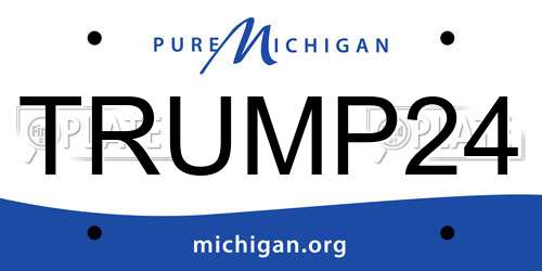 TRUMP24 Michigan License Plate
