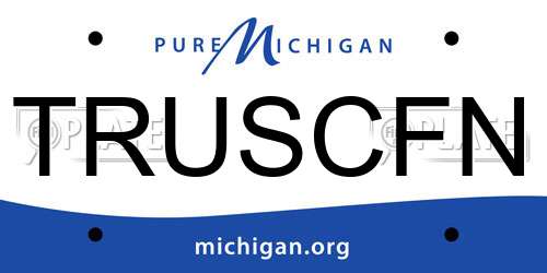 TRUSCFN Michigan License Plate