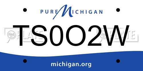 TS0O2W Michigan License Plate