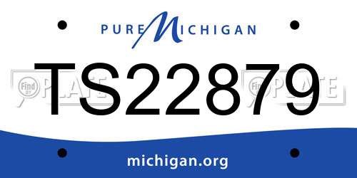 TS22879 Michigan License Plate