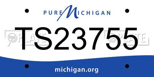 TS23755 Michigan License Plate