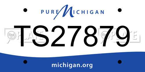 TS27879 Michigan License Plate