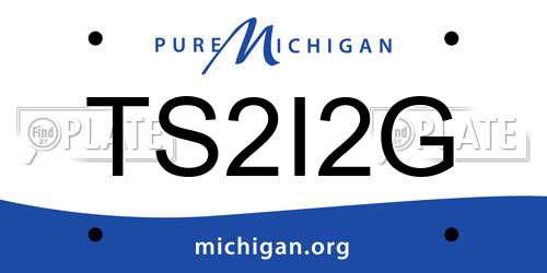 TS2I2G Michigan License Plate