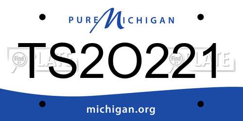 TS2O221 Michigan License Plate