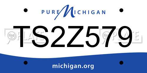 TS2Z579 Michigan License Plate