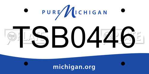 TSB0446 Michigan License Plate